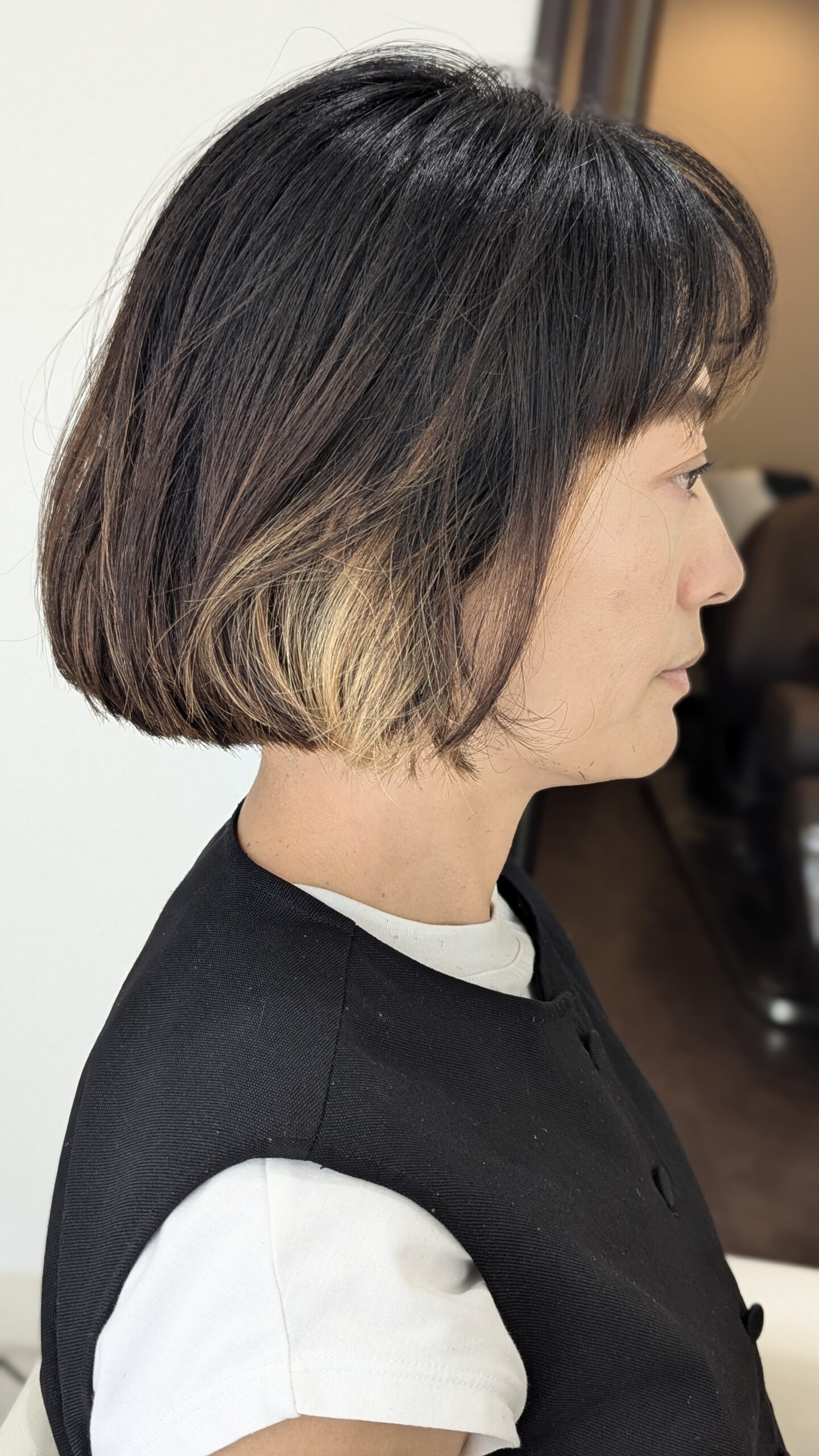 丸の内 40代50代 白髪染め×インナーカラー 施術実例1